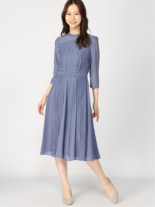 楽天市場】【SALE／57%OFF】キリカエレースシフォンドレス Andemiu  