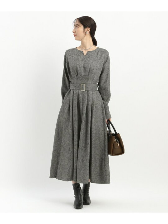楽天市場】【SALE／9%OFF】ツイードフウタックワンピース Andemiu 