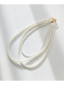 パール3連ネックレス Andemiu アンデミュウ アクセサリー・腕時計 ネックレス【送料無料】[Rakuten Fashion]
