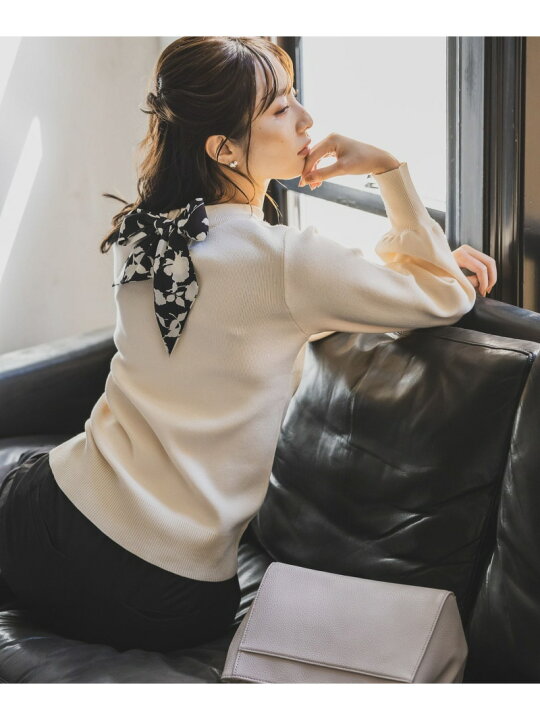 楽天市場】【SALE／50%OFF】(W)スカーフツキ2WAYニット Andemiu 