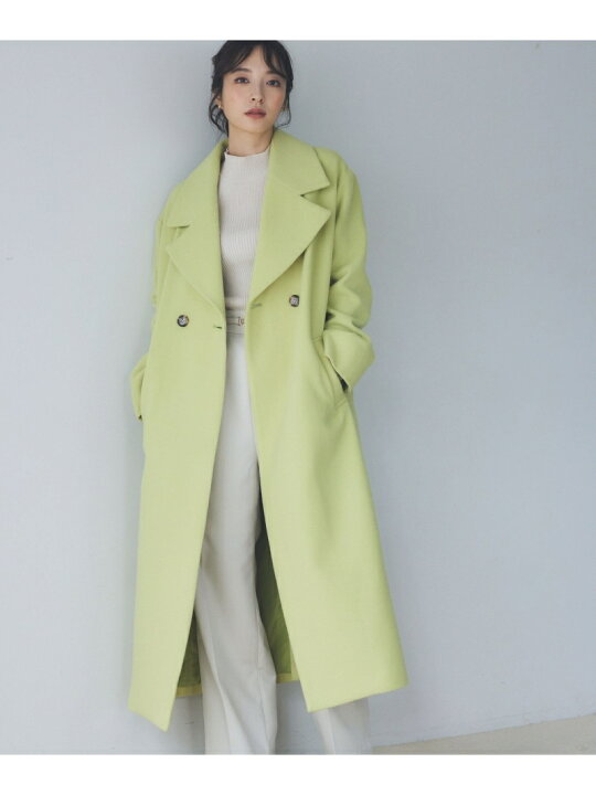 楽天市場】【SALE／32%OFF】(W)メルトンビックラペルコート Andemiu  