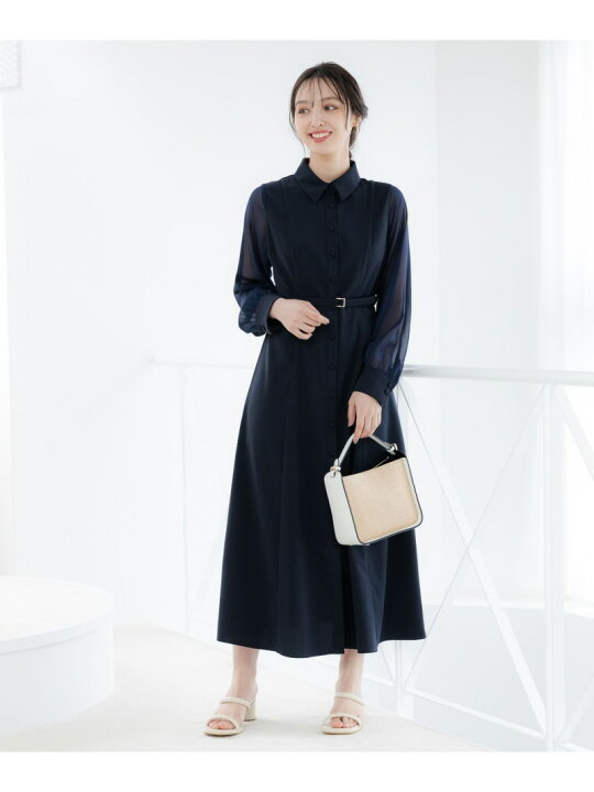 楽天市場】【SALE／20%OFF】ソデシアーシャツワンピース Andemiu 