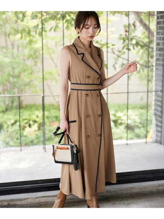 楽天市場】【SALE／50%OFF】(W)パイピングトレンチOP Andemiu 