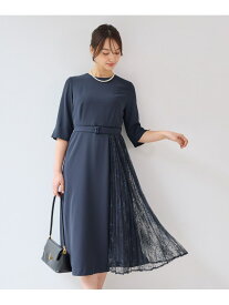 【T.P.O】サイドレースワンピース Andemiu アンデミュウ ワンピース・ドレス ワンピース ブラック ネイビー【送料無料】[Rakuten Fashion]