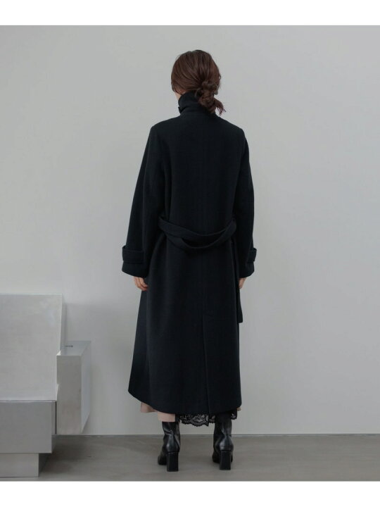 楽天市場】メルトンウールスタンドロングコート Andemiu アンデミュウ 