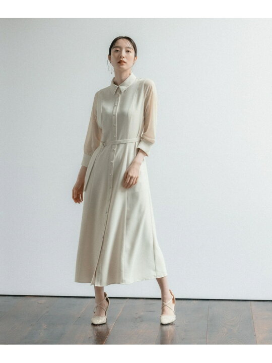 楽天市場】【SALE／50%OFF】ソデシアーシャツワンピース7分袖 Andemiu 