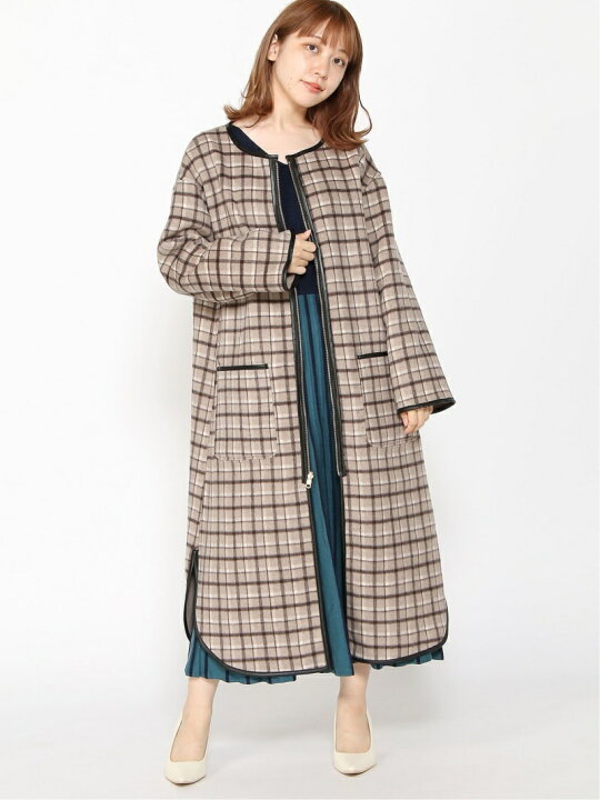 楽天市場】【SALE／50%OFF】(W)リバーシブルチェックCT Andemiu 