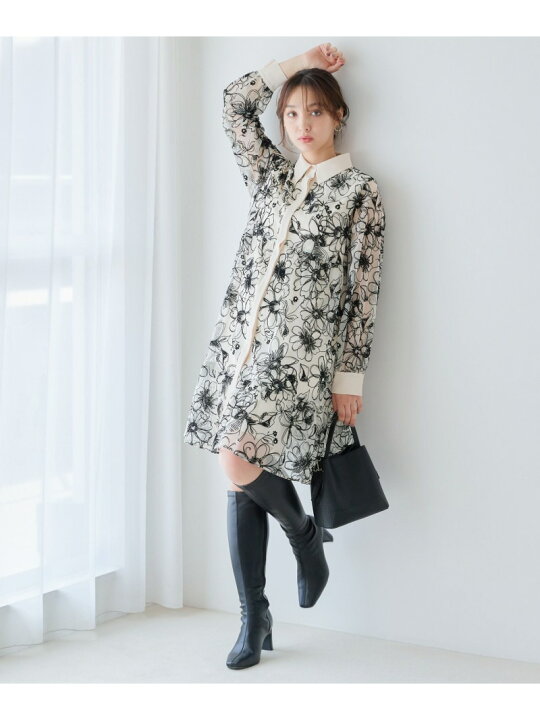 楽天市場】【SALE／20%OFF】シアーフロッキープリントミニワンピース 
