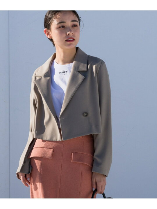 楽天市場】【SALE／16%OFF】クロップドジャケット Andemiu 