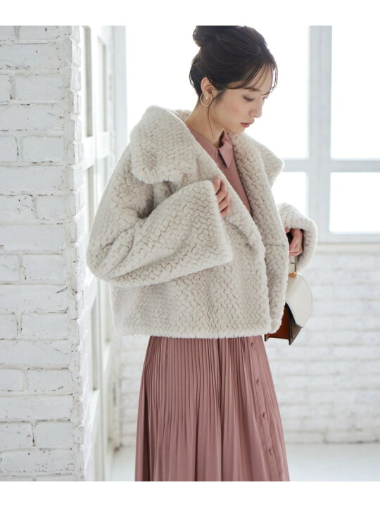 楽天市場】【SALE／20%OFF】(W)ポコポコショートファーコート Andemiu 