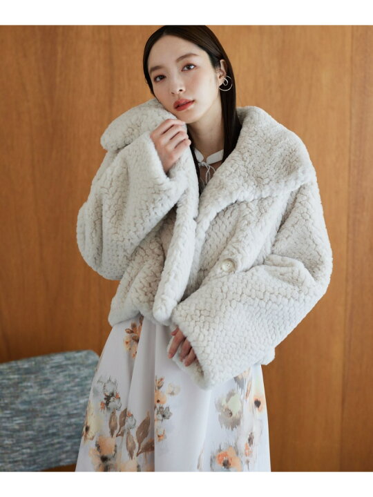 楽天市場】【SALE／20%OFF】(W)ポコポコショートファーコート Andemiu 