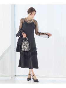 �ySALE�^20%OFF�z�W���P�b�g�Z�b�g�h���X Andemiu �A���f�~���E �����s�[�X�E�h���X �h���X �u���b�N�yRBA_E�z�y���������z[Rakuten Fashion]