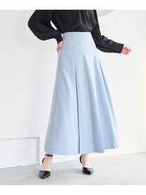 タックフレアスカート Andemiu アンデミュウ スカート ロング・マキシスカート ブラック グレー【送料無料】[Rakuten Fashion]