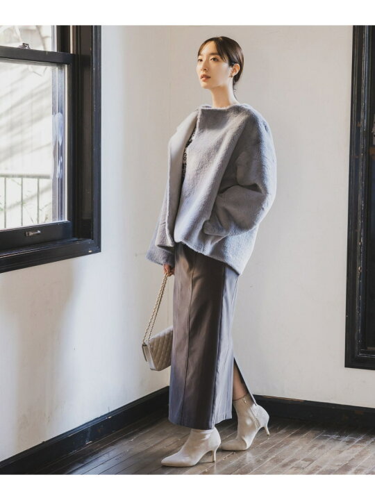 楽天市場】【SALE／50%OFF】(W)リバーシブルファーコート Andemiu 