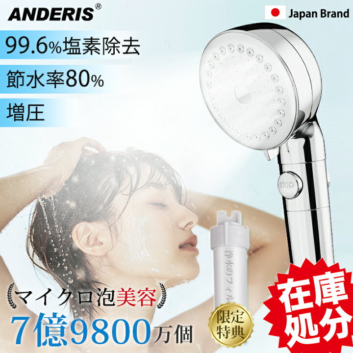 楽天市場】【爆安クーポン→2,200円】シャワーヘッド マイクロ 