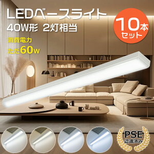 10{Zbg gt^ LEDx[XCg 40W` ̌^ 1250mm d60W 12000lm LEDu gt^ 40W` LED x[XCg 40^ gt^ LEDut 40` LEDx[XCg 125cm ǌu LE