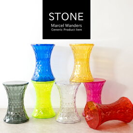 完成品 デザイナーズスツール STONE 腰掛け オブジェ インテリア おしゃれ スツール サイドテーブル 軽量 クリア ブラック レッド ブルー ピンク ライトグリーン イエロー パープル アンバー