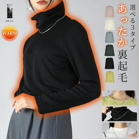 カットソー レディース やみつき極暖カットソー トップス 長袖 ひまわりオイル 裏起毛 あったか 暖かい 防寒 冷え性対策 寒さ対策 ふんわり 優しい シンプル 無地 重ね着 レイヤード ストレッチ 秋 冬 M L LL メール便10