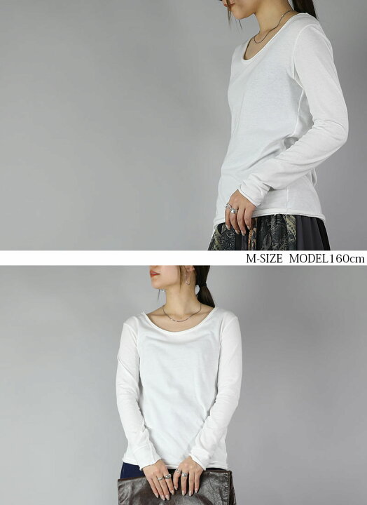 楽天市場】ロンt 日本製 綿100% カットソー 長袖 tシャツ レディース 