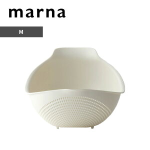 【レビュー特典】 〔 マーナ トリの水切りボウル M 〕 K698 水切り 湯切り 下ごしらえ ザル ざる ボウル ボール 野菜 麺 キッチンツール キッチン用品 調理道具 グリーン ホワイト 食洗器対応