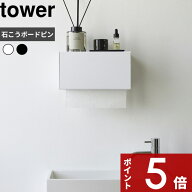 tower 〔 山崎実業 石こうボード壁対応トレー付きペーパータオルディスペンサー タワー 〕 ペーパータオ…
