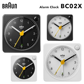 [4/25エントリー&3点購入でP10倍] BRAUN ブラウン 「 アラームクロック BC02X 」ブラック ホワイト 置き時計 目覚まし時計 ライト スヌーズ機能 トラベルクロック 旅行 外泊 アナログ コンパクト シンプル デザイン インテリア雑貨 【ギフト/プレゼントに】