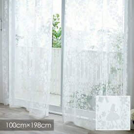 ディズニー レースカーテン Disney シアーカーテン ALICE アリス Sweet flower voile / スウィートフラワーボイル 100×198cm (1枚入り) レースカーテン ウォッシャブル エレガント キッズ ホワイト ボタニカル 花柄