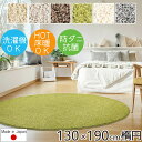 ラグ 楕円形 洗える おしゃれ 厚手 ラグマット ジャスパー 130×190cm 楕円形 プレーベル カーペット 北欧 洗濯機OK 丸洗い 抗菌 防ダニ 滑りにくい シャギーラグ 日本製 高級 ナイロン P01 ラグマット 春夏秋冬用