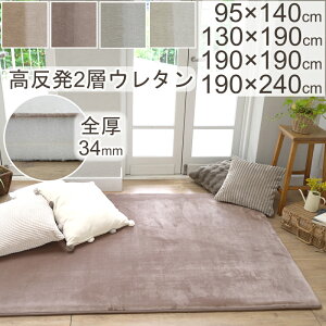 ���O �}�b�g ���� ������� ������ 2�w �t�����l�����O NP-03 95×140cm�`190×240cm �S��34mm 2�� 3�� �{�����[�� �J�[�y�b�g �R�� �h�L �؍��� ��z�����A���f�q�h �h�� �z�b�g�J�[�y�b�g�Ή� ���g�[