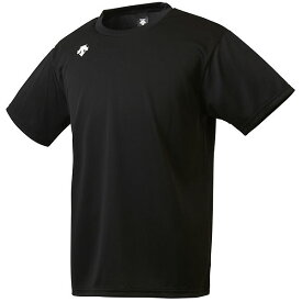 デサント（DESCENTE）　DMC5801B　BLK　Tシャツ　ワンポイントハーフスリーブシャツ　20SS