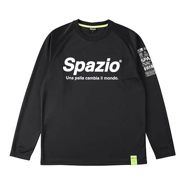 SPAZIO スパッツィオ GE0784 02 サッカー 即納 買い物 21FW フットサル ロングプラシャツ Spazioロゴ