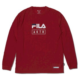 AKTR（アクター）　122051005 RD バスケットボール　プラクティスシャツ　AKTR×FILA LOGO L/S SPORTS TEE　長袖Tシャツ 22SS