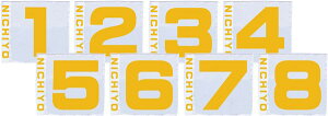 ニチヨー（NICHIYO）　H120YS　グランドゴルフ　スタンダード旗 同色8枚セット イエロー（No.1-No.8）　19SS