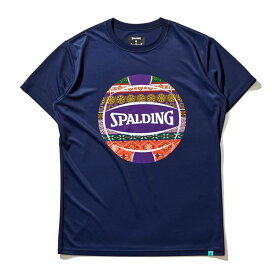 スポルディング （SPALDING）　SMT22181V　5400　バレーボール　Tシャツ ボヘミアンボール　22FW