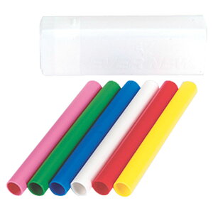 <限定クーポン発行中 10/27 09:59まで お買い物マラソン> エバニュー(Evernew) EGA186 陸上 リレーバトン プラスチック製 小(6色組) 小学校低学年向き 15SS