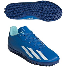 SALE　adidas（アディダス）　IE4067　サッカー　ジュニア トレーニングシューズ X CRAZYFAST エックス クレイジーファスト.4 TF J 23Q4