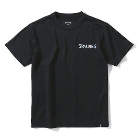 スポルディング （SPALDING）　SJT23057　1000　バスケットボール　ホログラム ワードマーク ジュニア Tシャツ　23SS