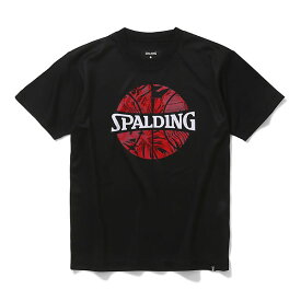 スポルディング （SPALDING）　SJT24052 1000　バスケットボール　ジュニア ネオン トロピカル ボール プリント Tシャツ　24SS