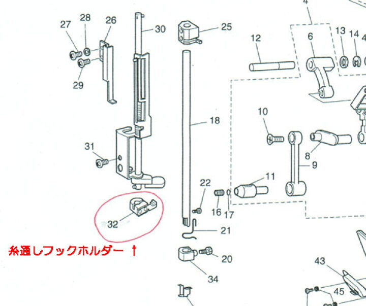 楽天市場】糸通しフックホルダー（ブラザー 職業用ミシン用）【メール 