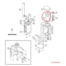 ナオモト　スチームアイロン（HYSシリーズ）用　樹脂容器（本体）