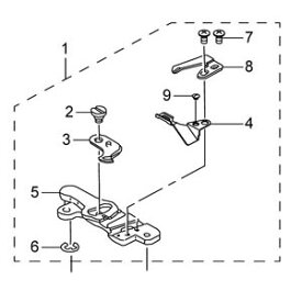 JUKI　職業用ミシン「シュプールシリーズ」用糸切り装置（組）