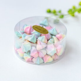 選べるから嬉しいメレンゲ菓子メレンゲ三重奏（クリスタルボックス） 1箱 15g／メレンゲクッキー ギフト お菓子 プチギフト 可愛い スイーツ プレゼント とける 食感 軽い サクサク 国産 無添加 おしゃれ 手土産 お祝い 常温保存 甘さ控えめ 女子向け 人気