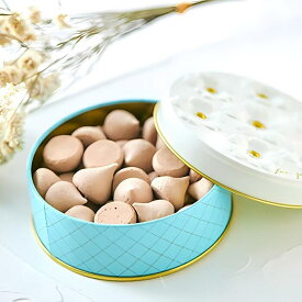 メレンゲ菓子メレンゲ三重奏・ショコラ（フラワー缶） 1缶 25g／メレンゲクッキー フラワー缶 可愛い おしゃれ ギフト プレゼント スイーツ とける 食感 ショコラ サクサク 甘さ控えめ 無添加 常温保存 プチギフト 誕生日 贈り物 お祝い 人気 国産