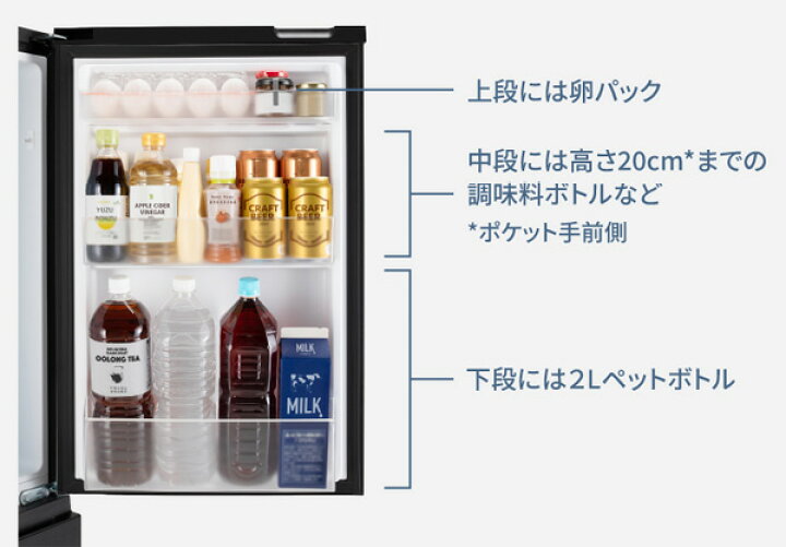 楽天市場】《送料区分C》パナソニック パーソナル冷蔵庫 180L NR-B18C2 