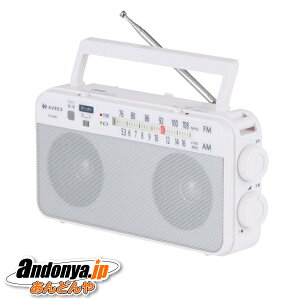 �s�����敪1�t���� �z�[�����W�I AUREX AX-SHR60(W) [�z���C�g]
