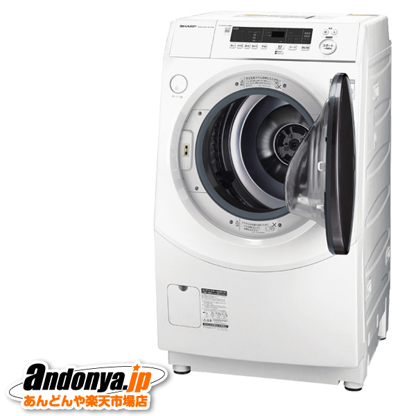 楽天市場】《送料区分C》シャープ ドラム式洗濯乾燥機 ES-H10G-WR（右