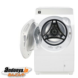 《送料区分C》シャープ SHARP プラズマクラスター ドラム式洗濯乾燥機 ES-K10B-WL（左開き） [クリスタルホワイト]