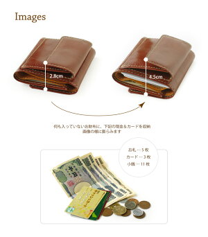 三つ折ミニ財布コンパクトサイズ/財布極小財布/小さい財布バイカラー/全6色/手の平サイズ/