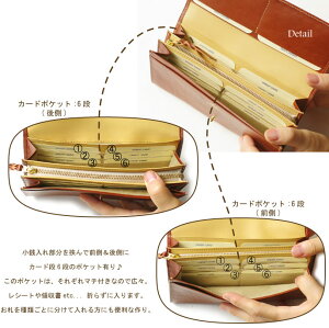 【送料無料】触り心地抜群!牛革:グローズソフトの長財布。全6色