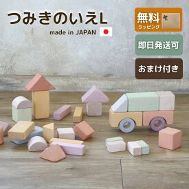 つみきのいえL(54ピース) 積み木 つみき 日本製 出産祝い 木 おもちゃ 赤ちゃん ベビー おもちゃ 1歳 誕生日 プレゼント おしゃれ かわいい ギフト 知育玩具 男の子 女の子 エドインター